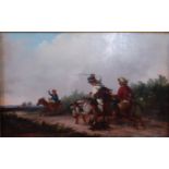 Thomas Smythe (1825-1907) - The Donkey Derby, oil on canvas (re-lined), 19.
