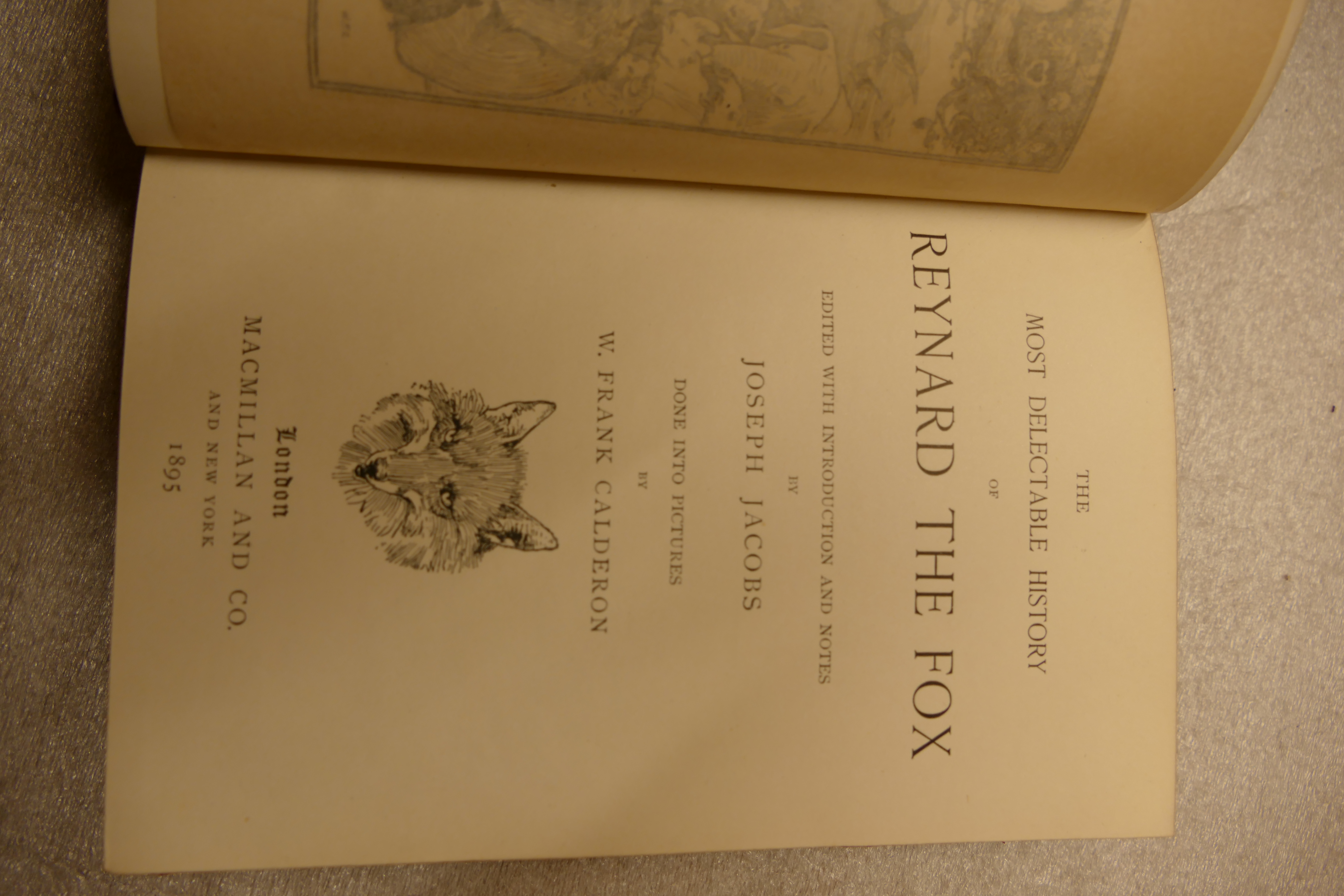 JACOBS, Joseph (Ed), Reynard the Fox, London 1895, illustrated by Frank Calderon, - Bild 2 aus 4
