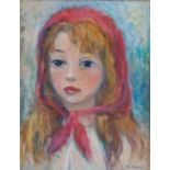 Charles Camoin (1879-1965) - Jeune fille au Foulard Rouge, oil on canvas, signed lower right,