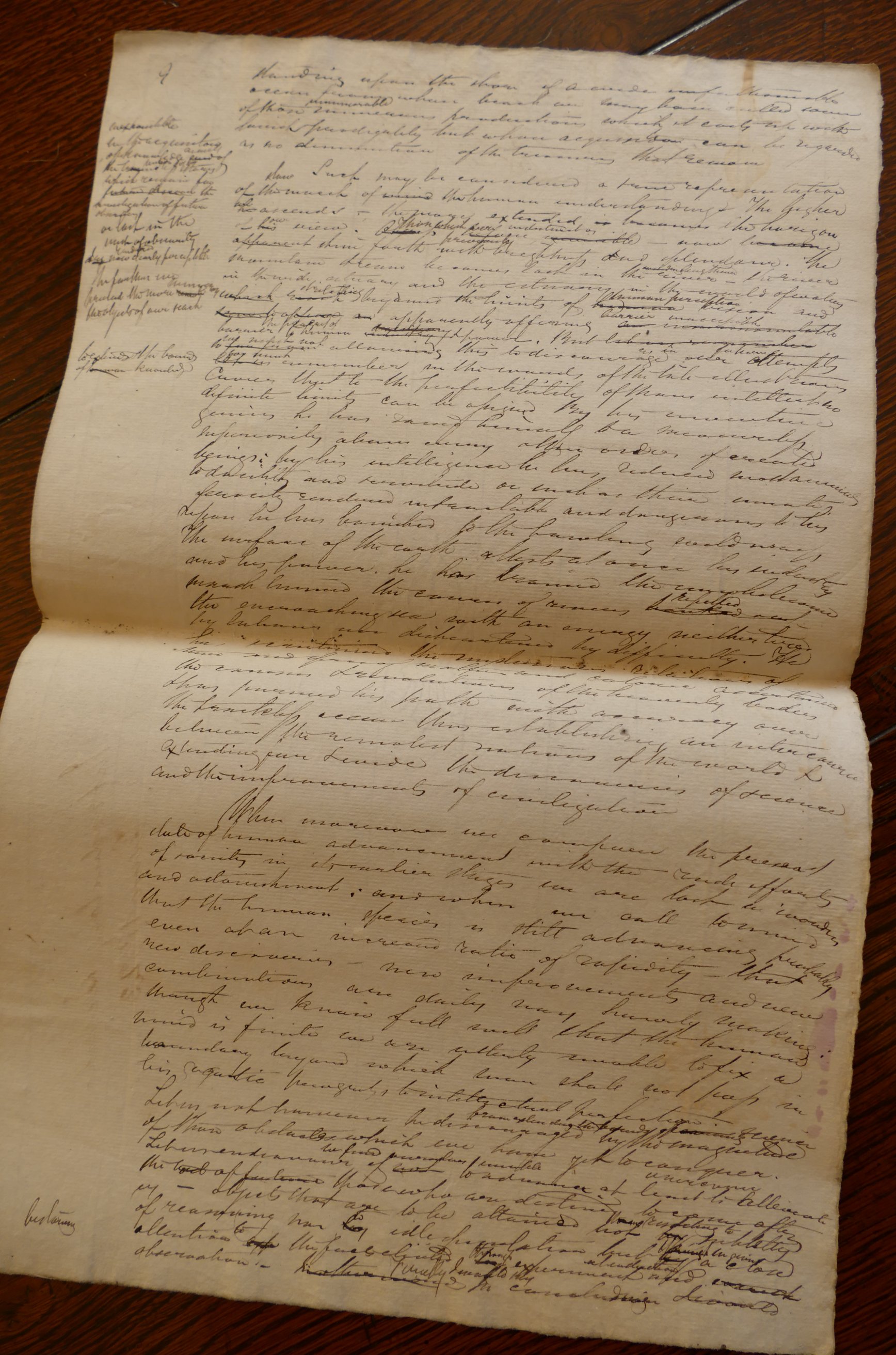 Box; Alfred Swaine Taylor manuscript lecture notes, introductory lectures 1832, 18pp, - Image 3 of 4