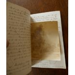 TAYLOR, Alfred Swaine, Manuscript notes on Photography, approx 11 x 18cm, 77pp,