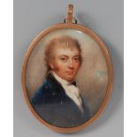 Late 18th century English school - Half-length portrait of John Cancellor,