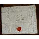 A folder containing 7 long letters to Caroline Cancellor from her father John Cancellor,