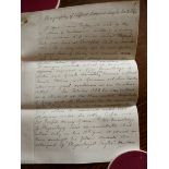 An eight page manuscript biography of Alfred Swaine Taylor by his brother Silas, dated June 1880,
