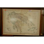 After W Hughes - Greece and the Ionian Islands, engraving,