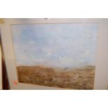 Carolyn James - Soft Horizons, watercolour, signed with monogram and dated lower right '88,