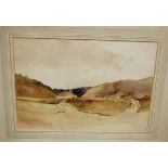 Attributed to James Chisholm Gooden - The Kerry Hills, watercolour with traces of pencil,