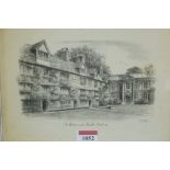 A set of four topographical prints of Oxford by Judge,