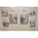 Henry Heath - The Art of Tormenting, set of six 19th century satirical prints,