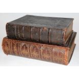 A Victorian leather bound family Bible, illustrated, containing the Old and New Testaments,