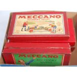 1930's Meccano accessory outfits 2A, 4A, 5A, 6A and 7A - loose parts well used,