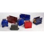 Meccano electric motors E6 circa 1929, E20B, E06 blue,