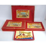 French Meccano outfits No 0, 2, 4, 5, 6 and 7.