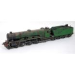 2.5" gauge live steam, 4472 Flying Scotsman locomotive and tender for restoration.