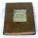 Bound copy of Bradshaws Railway Companion for 1840 covering companies operating in UK at that time