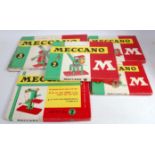 Meccano circa 1960 outfits Nos 0, 1, 2 x, 2 and 3.