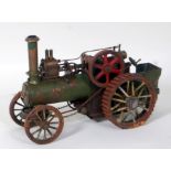 1 inch gauge kit built coal fired traction engine, single cylinder, 2 speed,