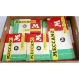 Meccano circa 1960 outfits - accessory 0A, 2 x 1A, 2A, 3A, 4A, 5A and 6A,