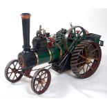 Live steam finely built and finished BURRELL 2 inch scale (1/6TH FULL SIZE), 7 NHP traction engine,