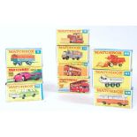 Ten various boxes Matchbox 1/75 Series and Superfast diecast examples to include No.