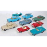 9 various loose repainted/reconditions Spot-On diecasts, to include MG Midget Mk2, Aston Martin,