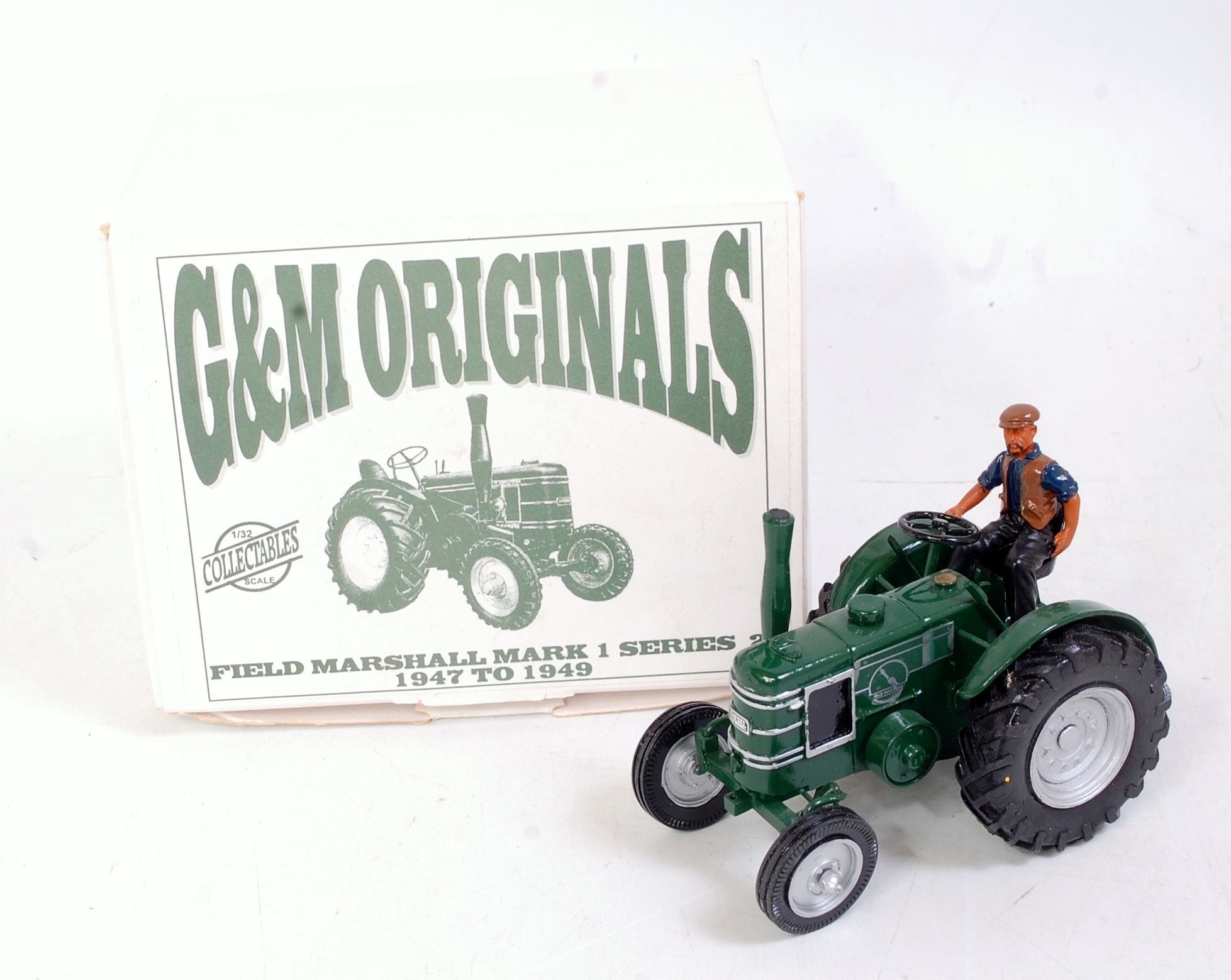 A G&M Originals 1/32 scale white metal and resin model of a Field Marshall Mk 1 series 2 tractor,