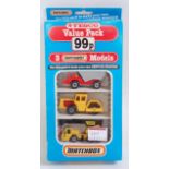 A Matchbox MP4 Tesco Value Pack 3 Models boxed set, comprising of model Nos.