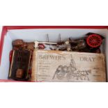 A Taylor & Barrett group of various brewer's dray set components, both wagons considered a/f,