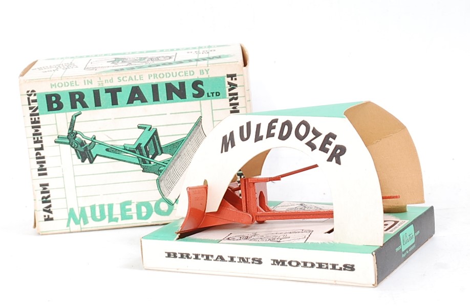 A Britains boxed farming implement diecast group, to include No.9536 Cultivator, and No.