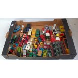 Two trays containing a quantity of playworn vintage and modern diecast, to include Matchbox,