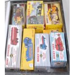 8 various boxed Dinky Toys Atlas edition diecast to include No. 943 Leyland Octopus Esso tanker, No.
