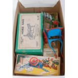 A Britains Farm Series boxed farming implement group, to include No.8F horse rake, No.