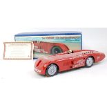 A Schylling tinplate and clockwork model of a Sunbeam 1000 landspeed record car in original box