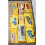 9 various boxed Atlas edition diecast vehicles to include No. 413 Austin covered wagon, No.