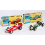 A Corgi Toys boxed F1 diecast group, two examples to include No.