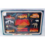 A Corgi Toys gift set 28 Gene Richard circus set, appears complete, in the original window box,