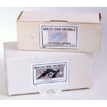 Two boxes as issued Mack One models 1/43 scale resin kits, to include a 1960 Schmid Orpheus,