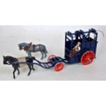A Dorrie Collection 1/32 scale white metal and resin model of a vintage horse drawn horse carrying
