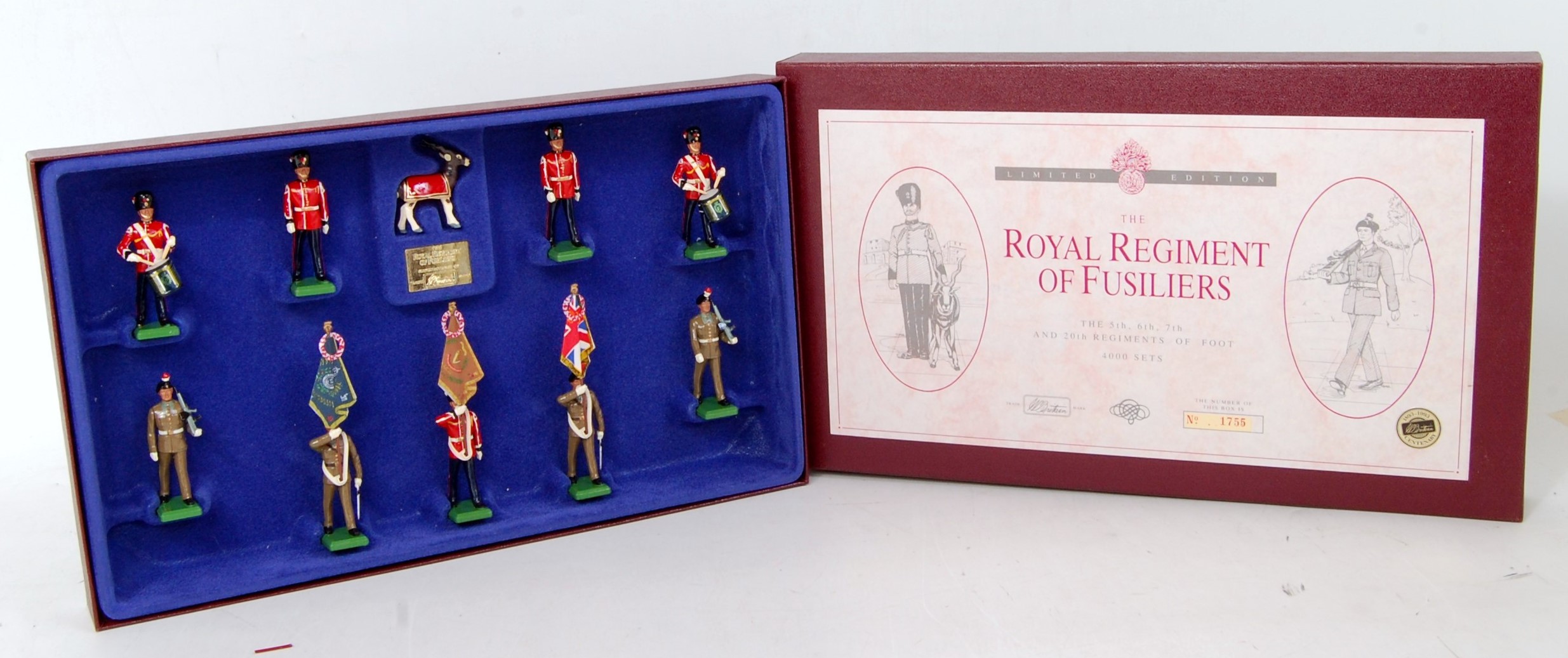 A Britains modern release Royal Regiment of Fusiliers boxed set and loose Soldier group, - Image 2 of 2