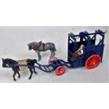 A Dorrie Collection 1/32 scale white metal and resin model of a vintage horse drawn horse carrying