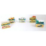 Five various boxed Matchbox Superfast diecast to include No. 12 Safari LandRover, No.