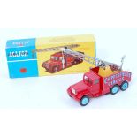 Corgi toys, 1121 Chipperfields circus crane truck, red body with light blue logo and wheels,