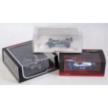 Three various boxed Truescale Miniatures 1/43 scale F1 racing cars,