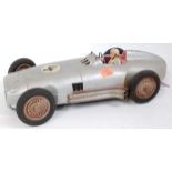A JNF of Germany tinplate and friction-drive model of a Mercedes Type 196 racing car,