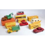 Six various boxed Dinky Toys diecast vehicles, to include No.25X breakdown lorry, Bedford van No.