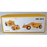 A Black Rat Models 1/50 scale white metal and resin model of a Caterpillar PR651 towed rear dump,