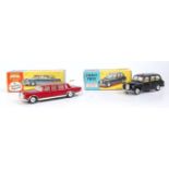 A Corgi Toys boxed saloon diecast group, two examples to include No.