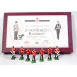 A Britains modern release limited edition Staffordshire Regiment No.