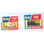 A Dinky Toys boxed diecast group both in the original orange,