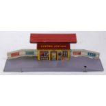 A JDN of Germany tinplate 00 gauge central station comprising tin printed central station building